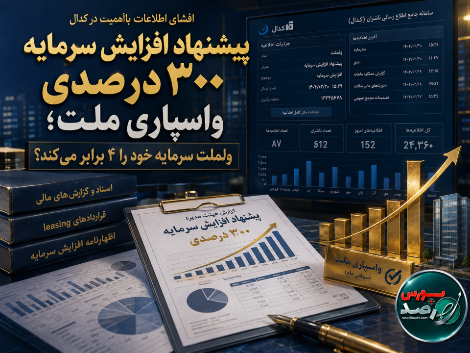 ولملت در مسیر توسعه؛ پیشنهاد افزایش سرمایه ۳۰۰ درصدی روی میز سهامداران